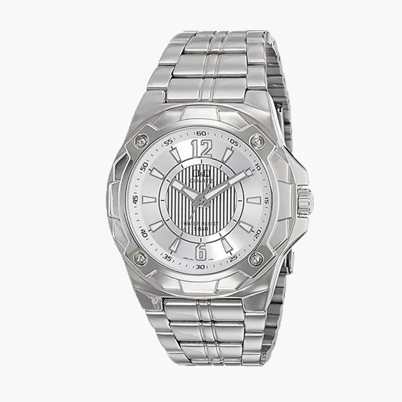 Q&Q Japan Quartz Gray Dial Men's Watch- Q842J201Y